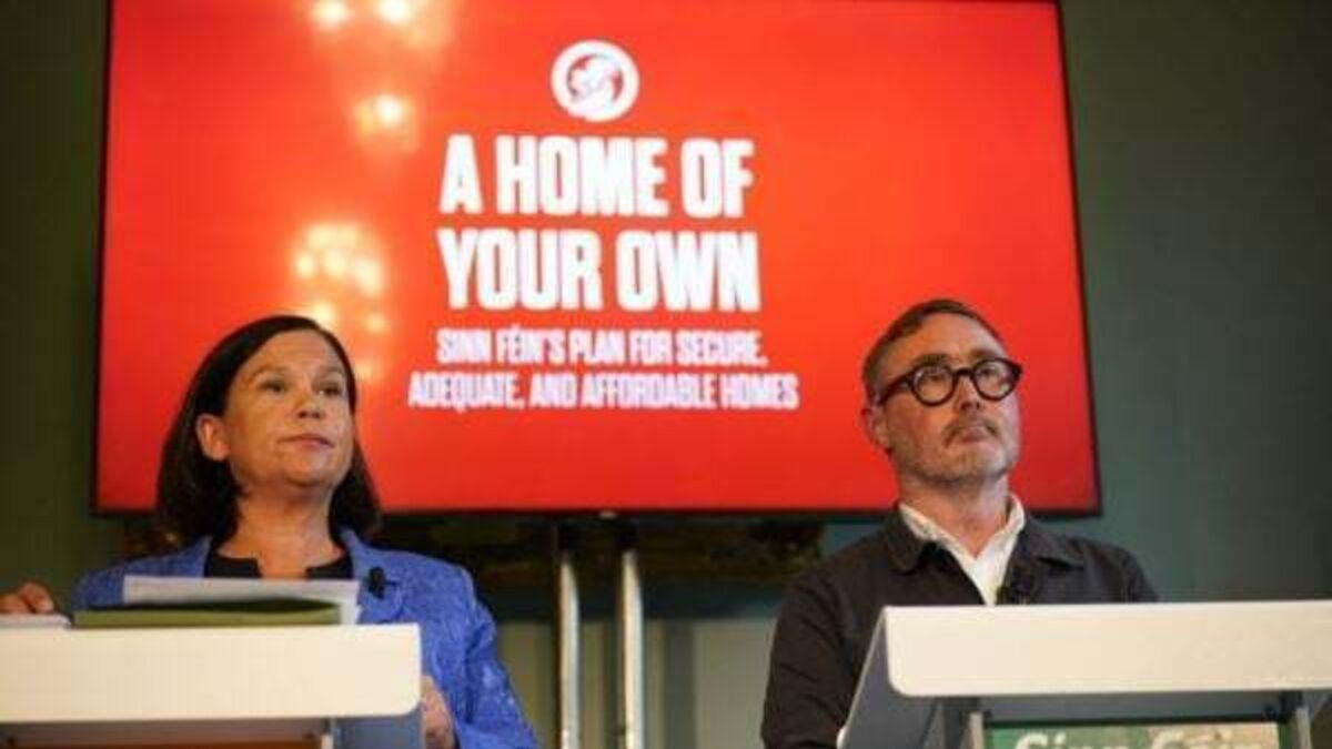 Sinn Fein reveals €39bn housing project to deliver 300,000 homes