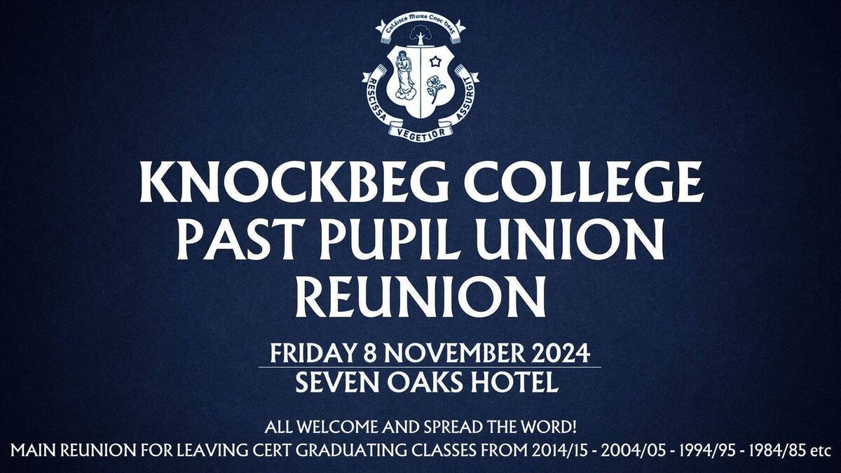 Knockbeg college meet up for school reunion 