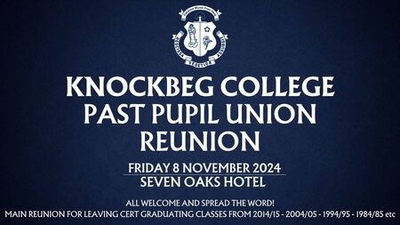 Knockbeg college meet up for school reunion 