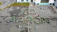 Castledermot students are cheering on local athlete competing in the Paralympics