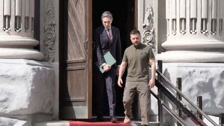 Harris criticises Russian ‘terrorism and barbarism’ during Ukraine trip