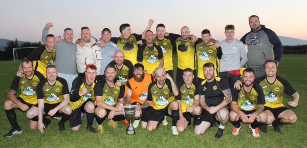 Dolmen Celtic celebrate their win in the Seniors Division 3 league Dolmen Celtic celebrate their win in the Seniors Division 3 league