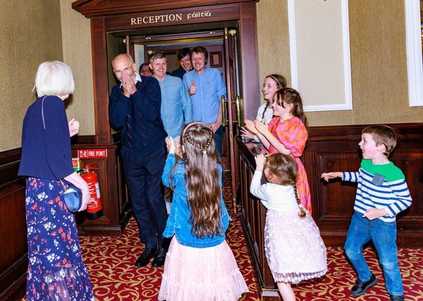 James O'Rourke shows his surprise as he walks into his surprise 70th birthday party in the Seven Oaks Hotel James O'Rourke shows his surprise as he walks into his surprise 70th birthday party in the Seven Oaks Hotel