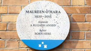 Dublin City Council unveils plaque dedicated to Hollywood Legend Maureen O’Hara