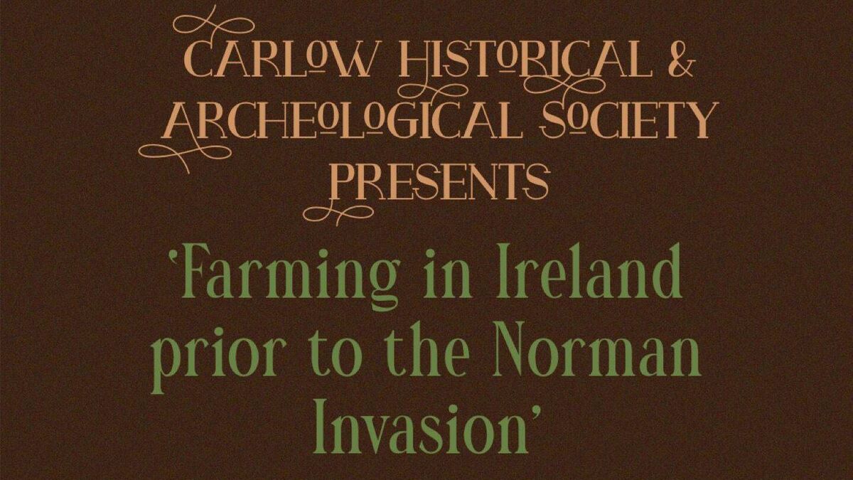 CHAS hosts a lecture on farming in Ireland before the Normans 