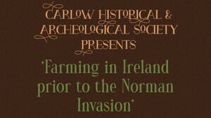 CHAS hosts a lecture on farming in Ireland before the Normans 
