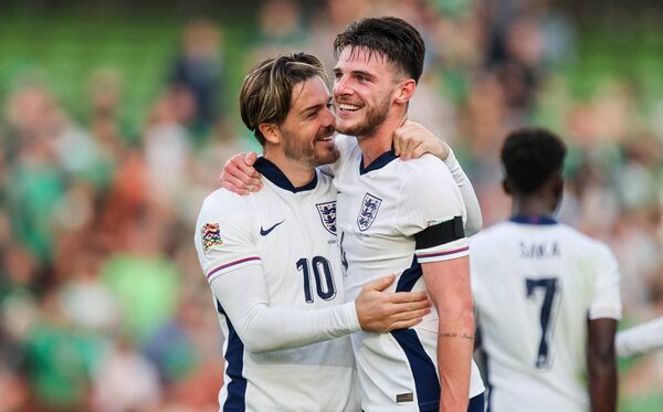 It was written in the stars as England's Jack Grealish and Declan Rice celebrate after their goals were good enough to beat Ireland. 
