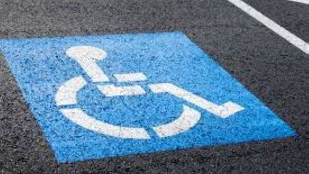 Woman parked in disabled spot at her estate