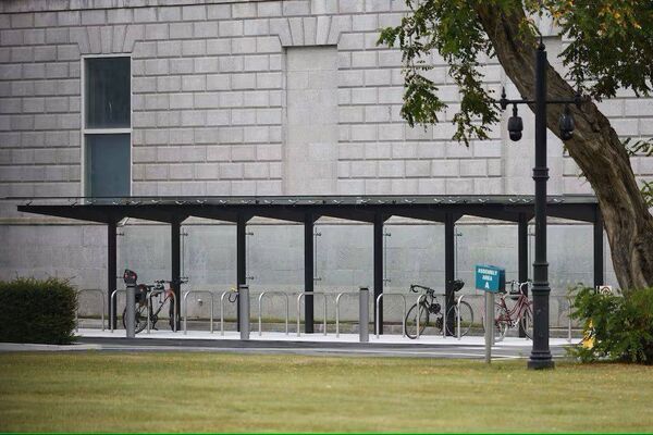 The infamous bike shelter at Leinster House