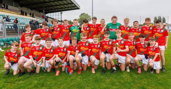 The Palatine team who defeated Naomh Eoin in the U'14 Division 1A Football final in Netwatch Cullen Park. Photo: michaelorourkephotography.ie