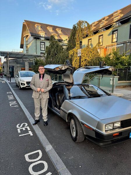 Tyndall College graduate Conor Murphy arrived in style in a De Lorean car at the Ormonde Hotel, Kilkenny Tyndall College graduate Conor Murphy arrived in style in a De Lorean car at the Ormonde Hotel, Kilkenny
