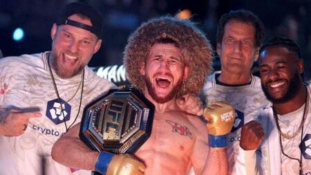 Merab Dvalishvili takes bantamweight belt from Sean O'Malley