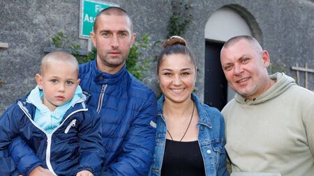 Ukrainians celebrate national holiday with a barbecue and party