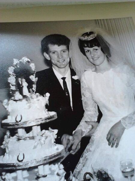 Esther and Paudge Reddy on their wedding day on 31 August 1964 