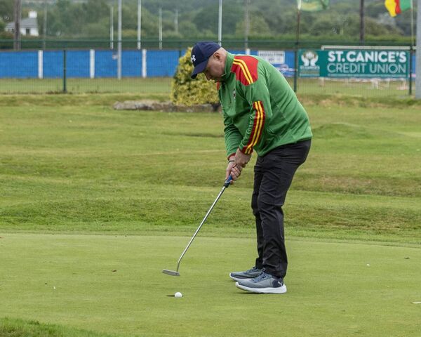 Bagenalstown's Leo Whelan with a birdie on the first hole. Photo: Thomas Nolan Photography. Bagenalstown's Leo Whelan with a birdie on the first hole. Photo: Thomas Nolan Photography.