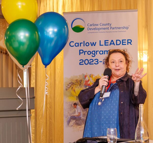 Annette Fox, CEO of Carlow County Development Partnership at the launch of Carlow LEADER Local Development Strategy 2023-2027 Annette Fox, CEO of Carlow County Development Partnership at the launch of Carlow LEADER Local Development Strategy 2023-2027