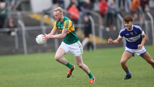 <p>Conor Doyle on his way to scoring a goal early in the second half Photo: Pat Ahern</p>