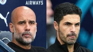 Pep Guardiola and Mikel Arteta frustrated by officials during action-packed draw