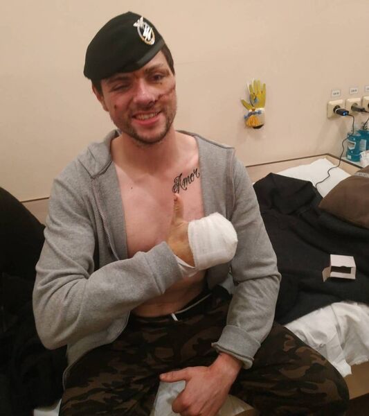 Robert Deegan recuperating from his injuries last year Robert Deegan recuperating from his injuries last year