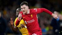 Arne Slot expects Liverpool’s Andrew Robertson to be back in training on Monday