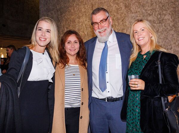 Justine Rae with Daniela Pereira from The Nationalist, Nationalist Editor Conal O'Boyle and Sue O'Neill from The Nationalist