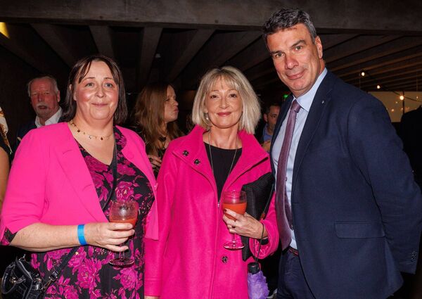 Sarak Byrne, Mary Wynne and county council CEO Coilín O'Reilly