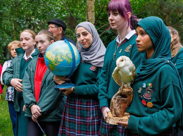Students from St Leo's College preformed music and recited poetry at the launch  Students from St Leo's College preformed music and recited poetry at the launch