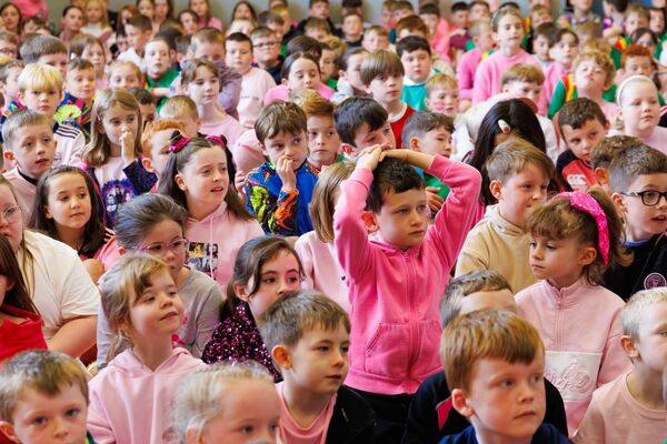 Wearing pink in aid of Roxanne Ní Cheallaigh 