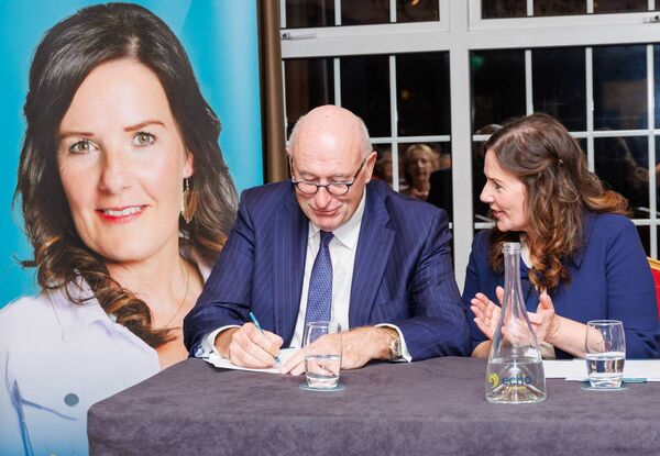 Catherine Callaghan and Phil Hogan former Fine Gael politician and European Commissioner Photos: michaelorourkephotography.ie