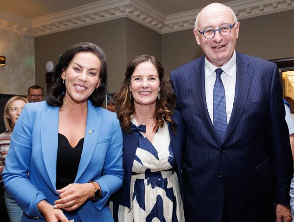 Catherine Callaghan, Jennifer Carroll MacNeill TD (Minister of State for European Affairs &amp; Defence) and Phil Hogan former Fine Gael politician and European Commissioner were pictured during her general election campaign launch in the Woodford Dolmen Hotel in Carlow