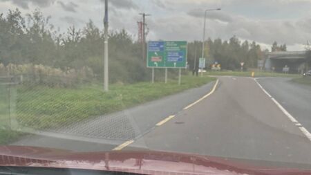 New sign at M9 exit is putting lives at risk