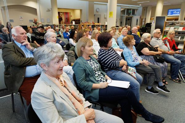 Enjoying the sounds and music of the Carlow Storytellers in Carlow Library as part of Culture Night 2024