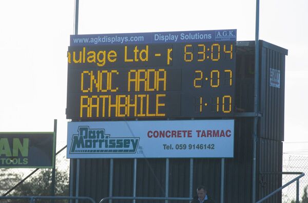 The final score at Netwatch Cullen Park as the game goes to a replay The final score at Netwatch Cullen Park as the game goes to a replay