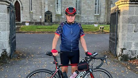 Amazing 80-year-old cyclist completes circuit of Co Carlow