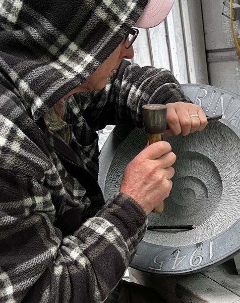 Martin Lyttle, a stone sculptor and stone worker