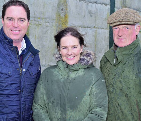 Minister Martin Heydon, Catherine Callaghan and Willie Mullins