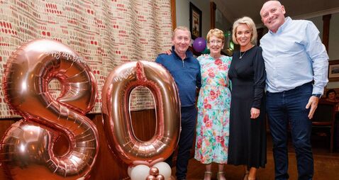 Margaret Kearns celebrates her 80th birthday 