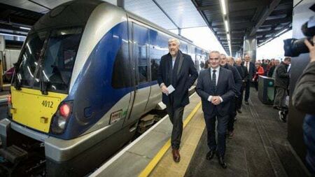 Trains start running from new Belfast Grand Central Station