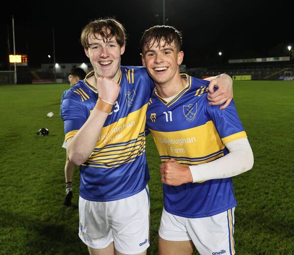 Sam Hughes and Ian Craddock celebrate their win Photo: Pat Ahern