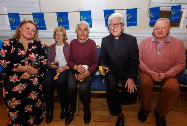 Carolyn Good, Ann and William Griffin, Rev Paul Fitzpatrick and cllr Jim Deane