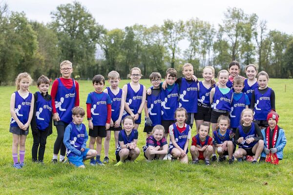 Ardattin athletes competing in the Carlow Cross Country