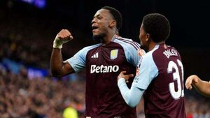 Jhon Duran turns angry after setting Aston Villa on way to another Euro win