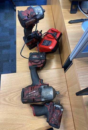 Some of the stolen tools discovered