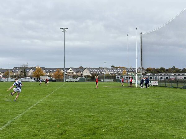 Evan English curls over the opening point for Knockbeg College during their win over Ashbourne CS Evan English curls over the opening point for Knockbeg College during their win over Ashbourne CS