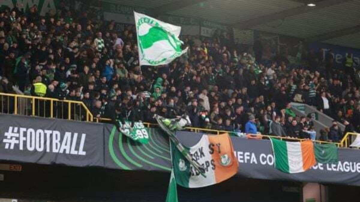 Man arrested following disorder at Larne clash with Shamrock Rovers in Belfast