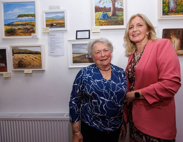 Mary Donoghue and her daughter-in-law Mary Donoghue at the Creative Ireland event in Forever Young Art Studio 