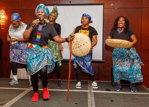 Jolly O’Rock and members of Carlow African Group gave an entertaining performance at the Carlow Public Participation Network 10 year celebratory event Jolly O’Rock and members of Carlow African Group gave an entertaining performance at the Carlow Public Participation Network 10 year celebratory event