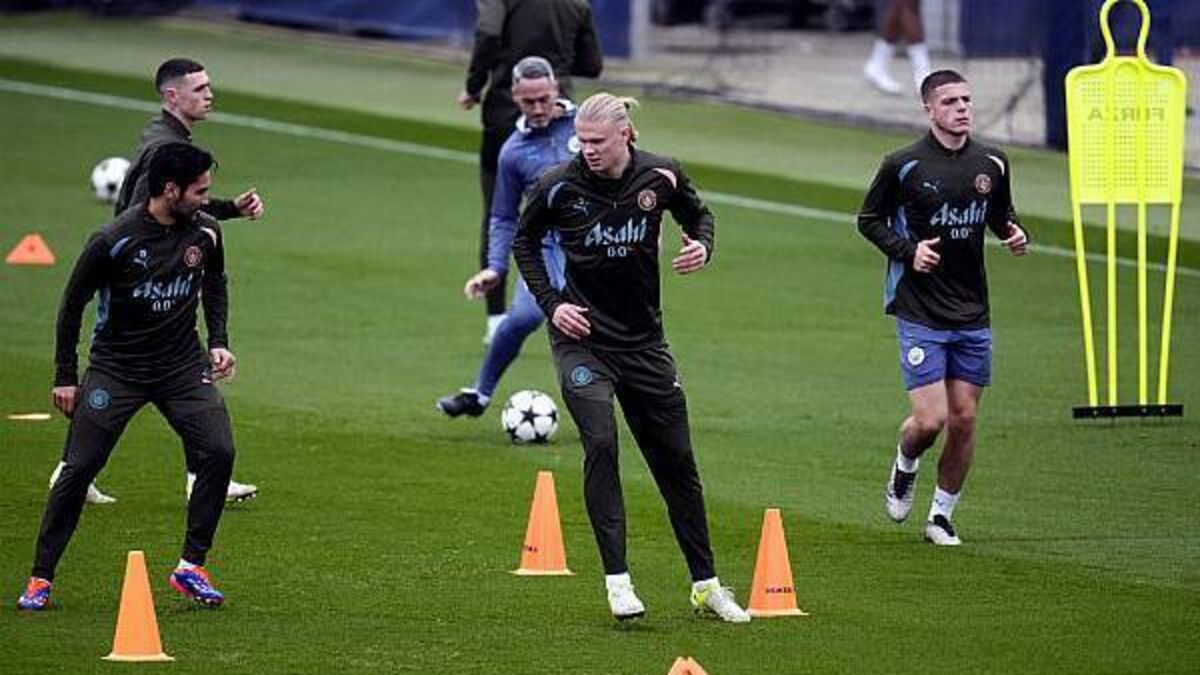 He’s fine – Man City boss Pep Guardiola dismisses Erling Haaland’s injury scare