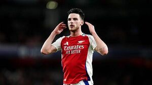 Declan Rice injury blow for Arsenal ahead of Champions League trip to Milan