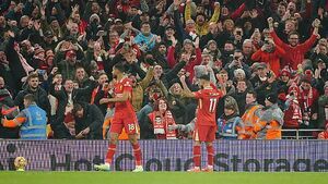 Liverpool beat Aston Villa to go five points clear at Premier League summit